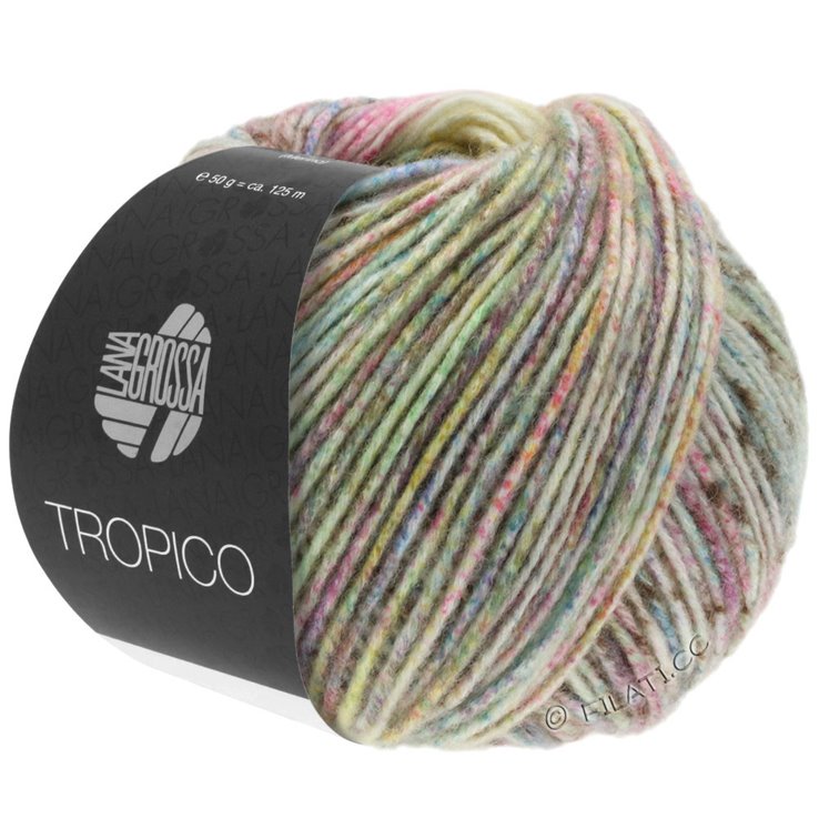 Lana Grossa TROPICO | 01-pistachio/linden green/terracotta/khaki/cyclamen/purple/rose/yellow