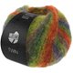 Lana Grossa TWIN 25g | 108-dark green/light green/gray green/red/dark red/blue violet
