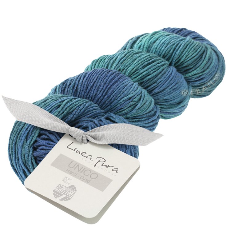 Lana Grossa UNICO (Linea Pura) | 01-dark petrol/petrol/turquoise