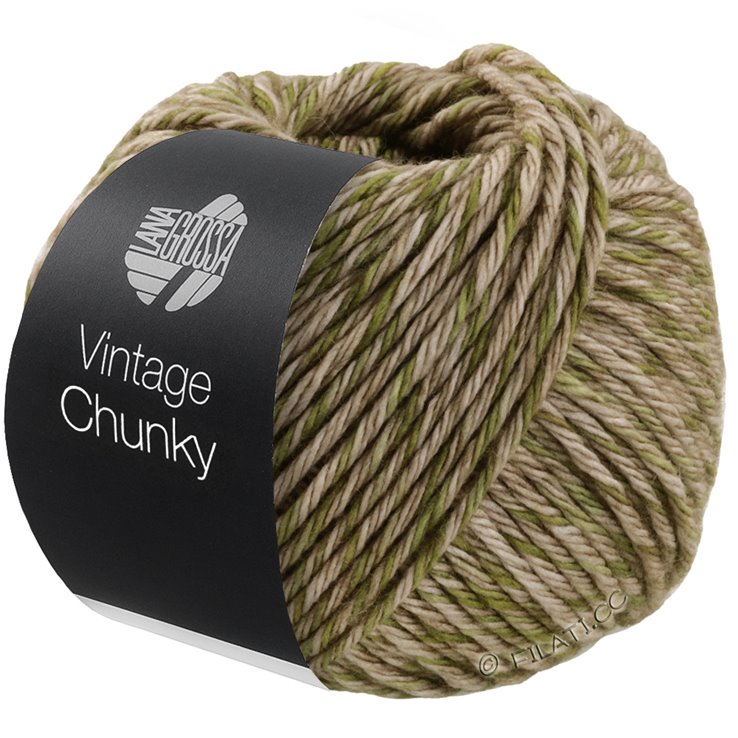 Lana Grossa Vintage Chunky | 02-gray beige/olive