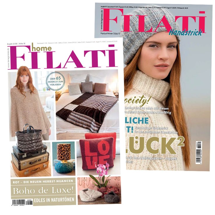 FILATI Handstrick No. 65 & FILATI Home No. 66 - Magazine (DE) + Knitting instructions (EN) from Lana Grossa