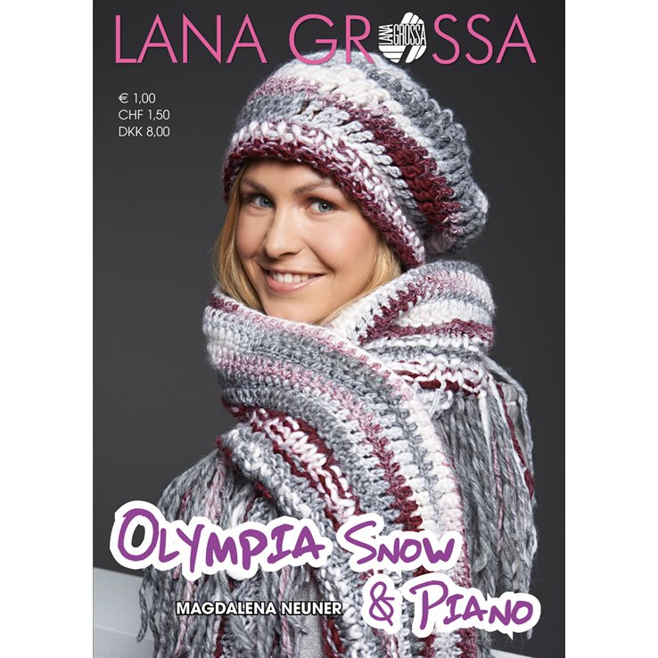 OLYMPIA Folder-SNOW & PIANO-German Edition from Lana Grossa