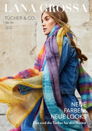 Lana Grossa Tücher & Co. No. 4 - Magazine (DE) + Knitting instructions (EN)