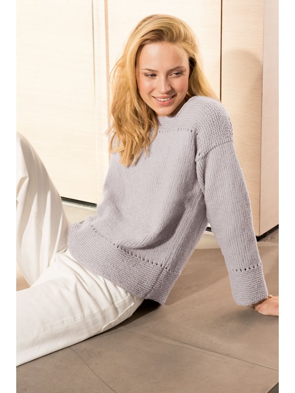 Lana Grossa PULLOVER in Cool Wool Big