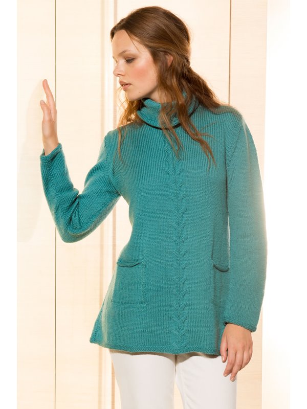 Lana Grossa PULLOVER in Cool Wool Alpaca