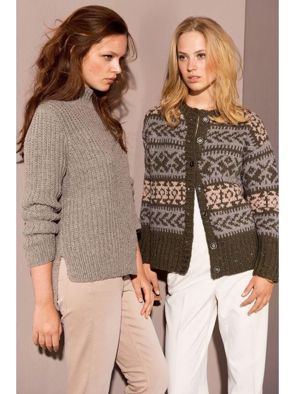 Lana Grossa Fair Isle Jacket in Royal Tweed