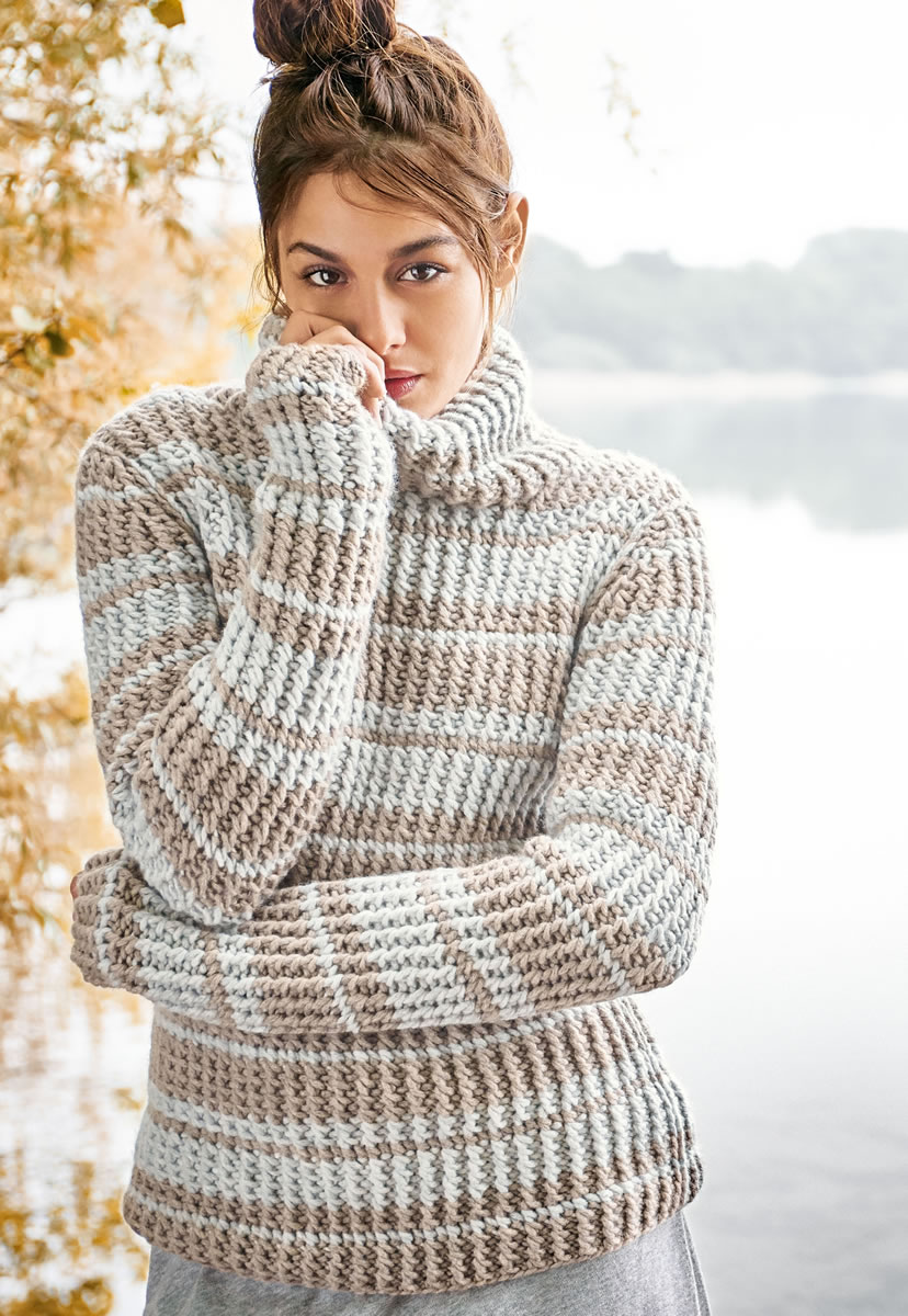 Lana PULLOVER Alta Moda Cashmere 16 | FILATI CLASSICI No. 11 - English - Design 1 | FILATI Knitting Pattern - Model Packages