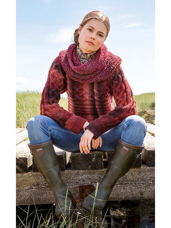 Lana Grossa PULLOVER Alta Moda Super Baby Fine Degradé