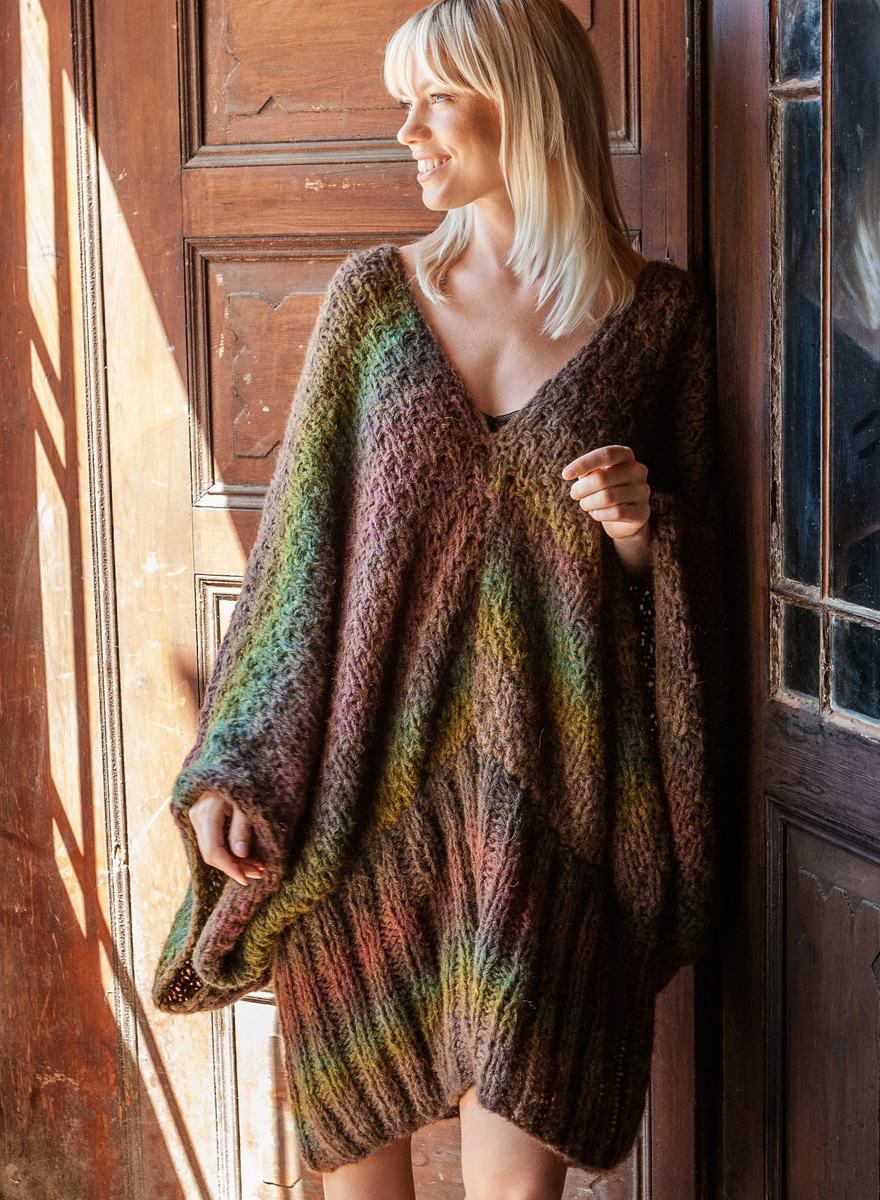 Lana Grossa SWEATER DRESS Cloud Degradé