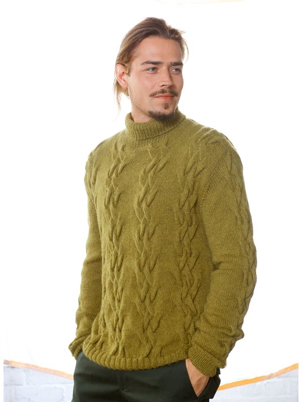 Lana Grossa MEN’S PULLOVER Alpaca Peru 100