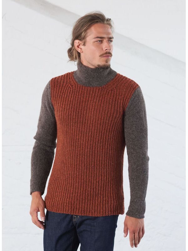 Lana Grossa MEN’S PULLOVER Alta Moda Alpaca