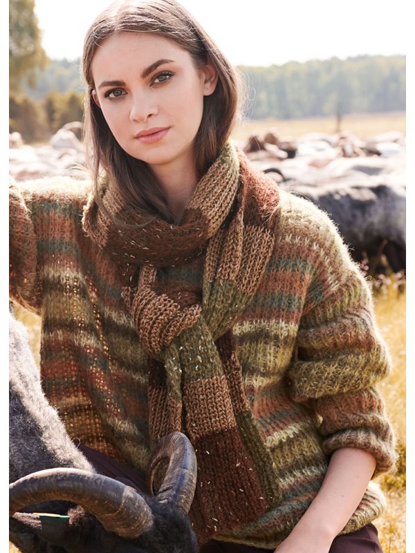 Lana Grossa SCARF Cometa/Slow Wool Canapa