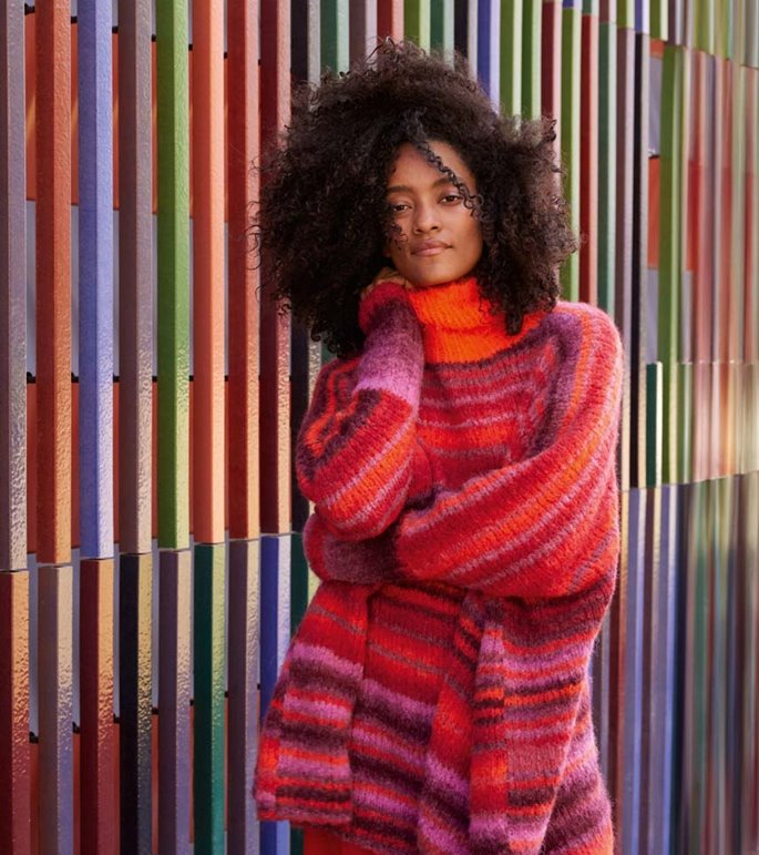 Lana Grossa PONCHO PULLOVER Gigante & Basta