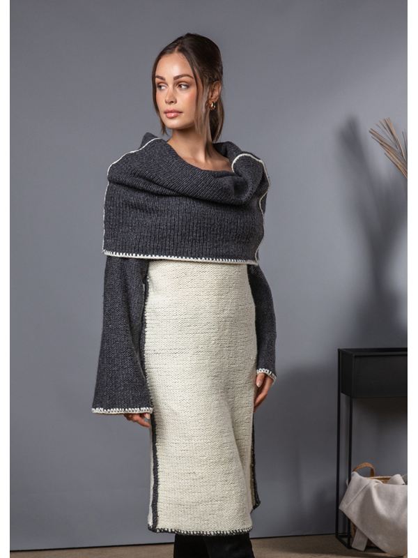 FILATI Studio REVERSIBLE DRESS Alta Moda Cashmere 16