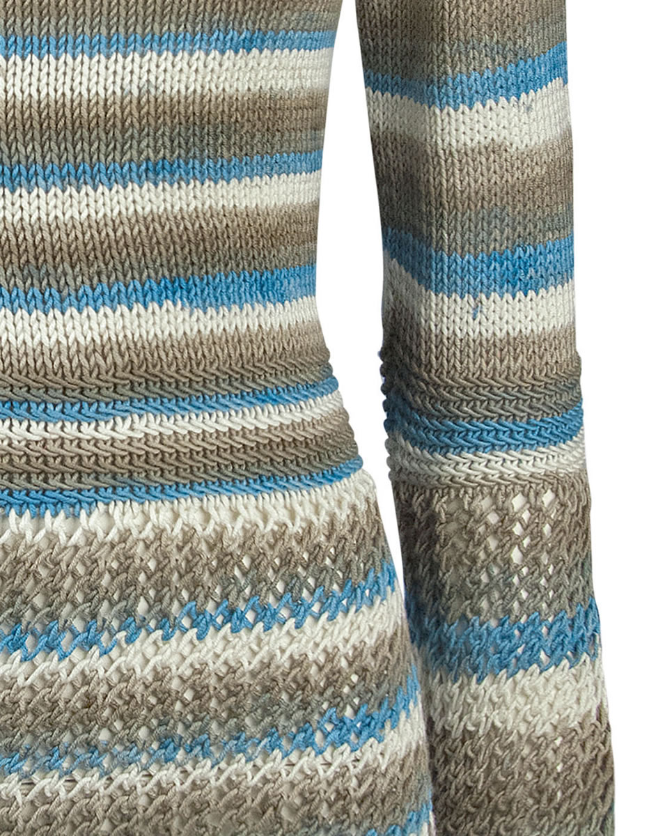 PULLOVER Wakame Print from Lana Grossa | LINEA PURA No. 9 - English Edition  - Design 17