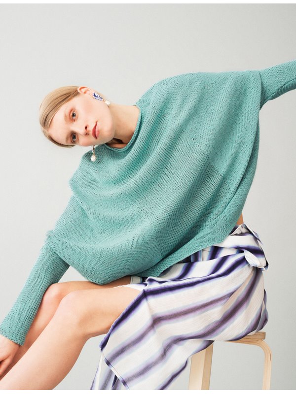 Lana Grossa PULLOVER Solo Lino Melange