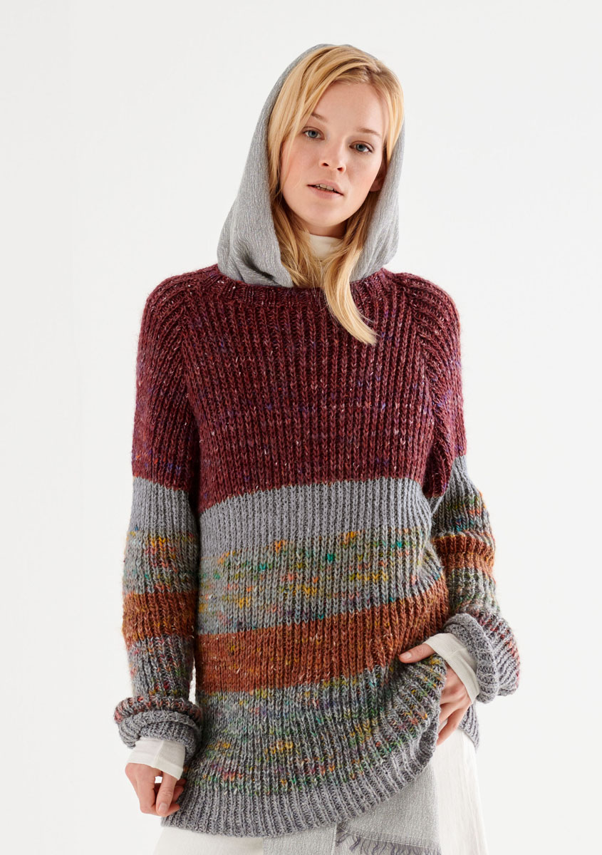 Lana Grossa PULLOVER Only Tweed/Smokey