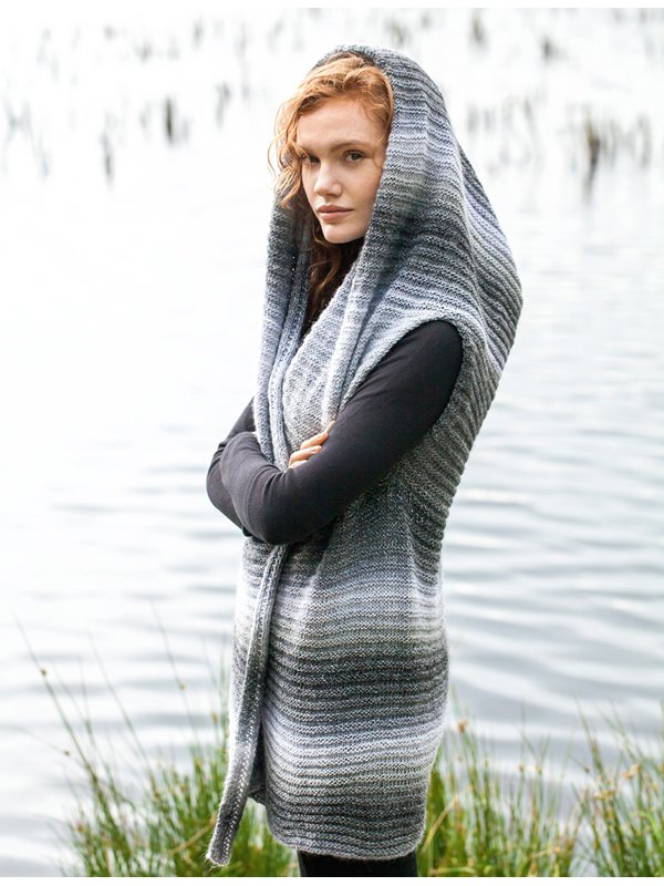 Lana Grossa WRAP WITH HOOD Gomitolo Versione