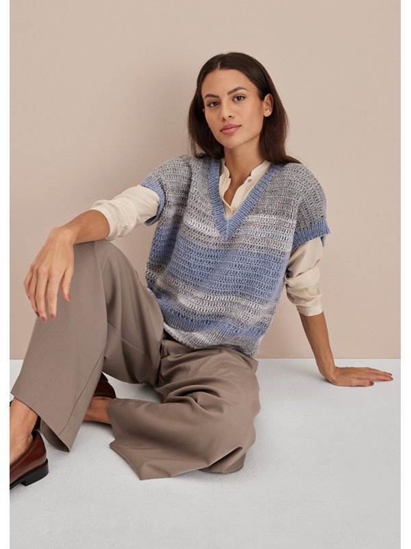 Lana Grossa CROCHET SLIPOVER Gomitolo Gala