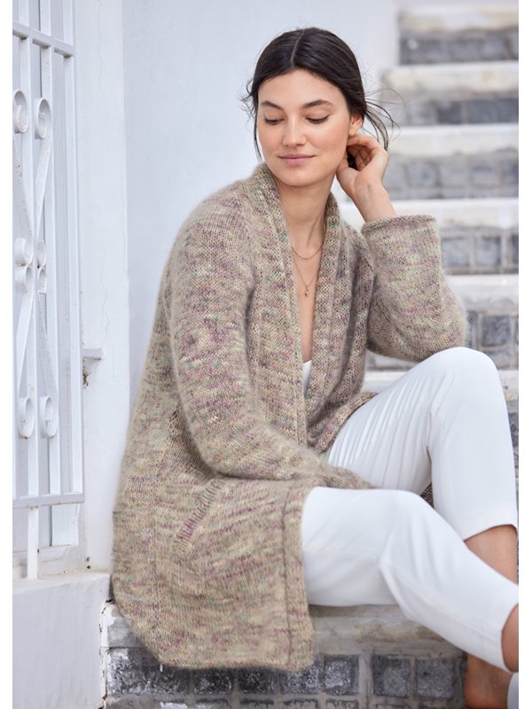 Lana Grossa JACKET Setacotone hand-dyed & Silkhair