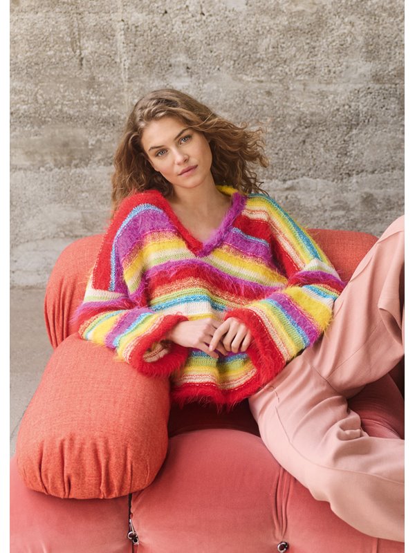 Lana Grossa V-PULLOVER Basta, Bottoni & Summer Softness