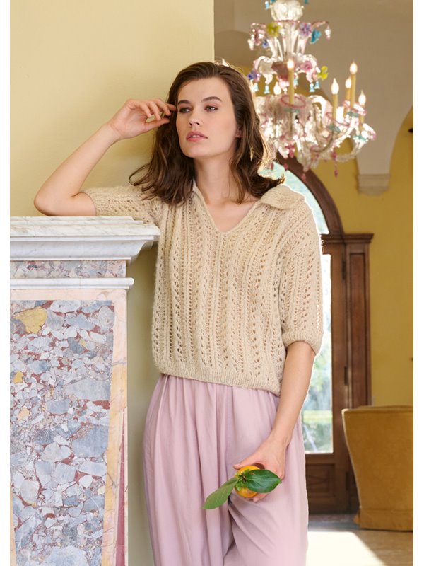 Lana Grossa POLO SHIRT Setasuri Pearls