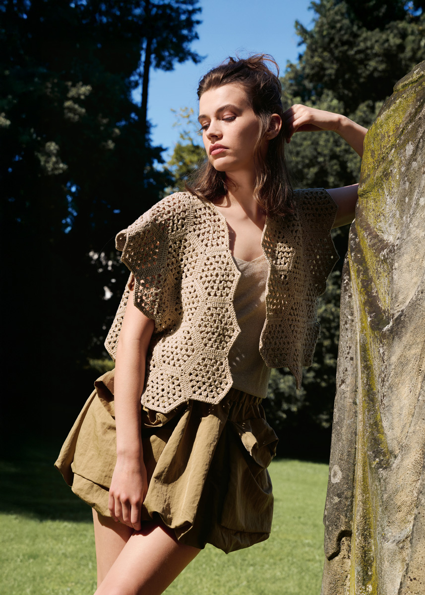 CROCHET VEST Promessa from Lana Grossa