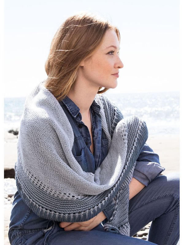 Lana Grossa CRESCENT SHAWL Cool Wool Fine