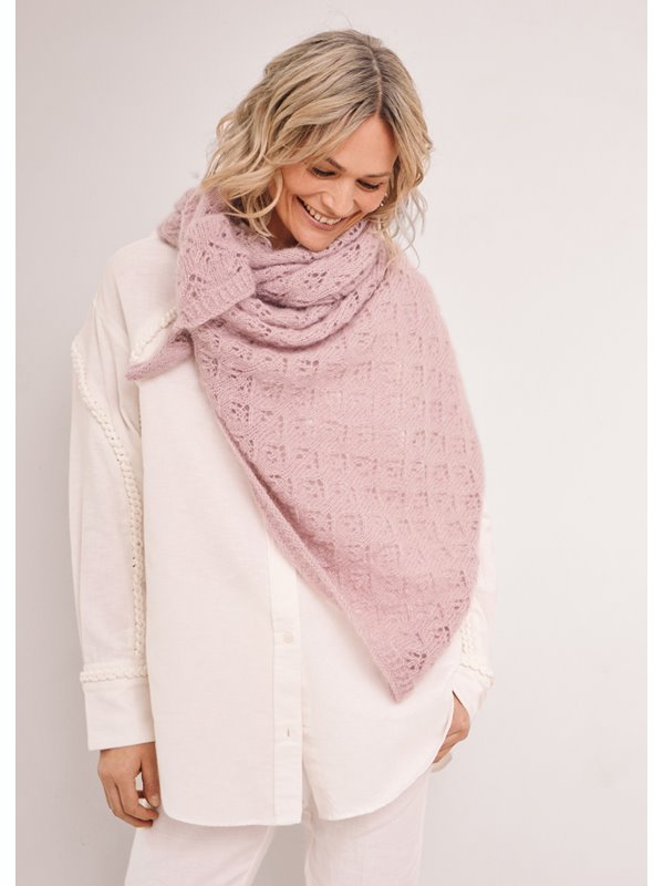 Lana Grossa TRIANGULAR SHAWL Cool Wool Lace & Silkhair