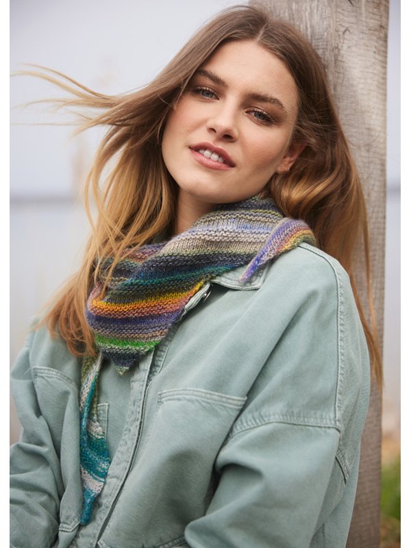 Filati Colorissimo SHAWLETTE Colorissimo 2 from Lana Grossa | Tücher & Co. No. 8 - Design 2b