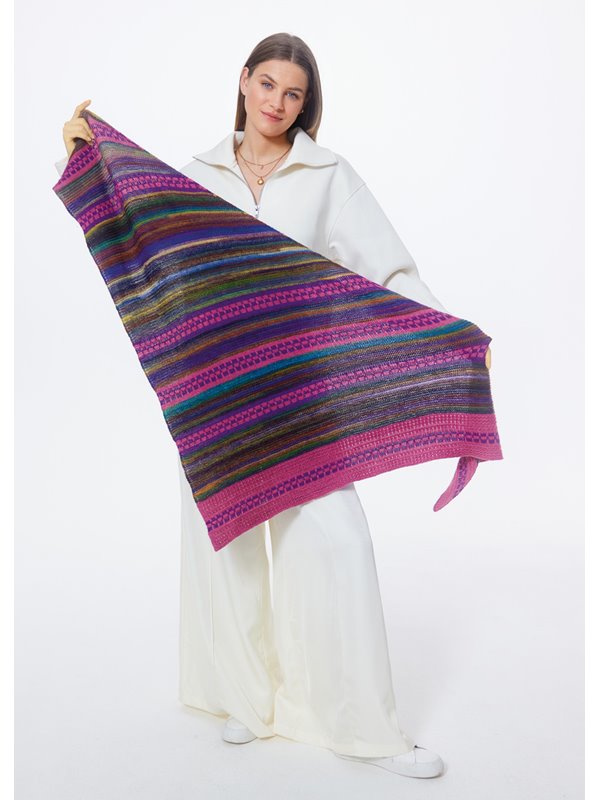 Lana Grossa TRIANGULARSHAWL Colorissimo 2 & Ecopuno