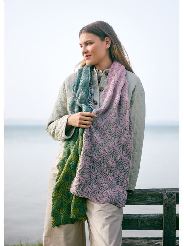 Lana Grossa SCARF Merino Lace Aquarell & Cool Wool Lace