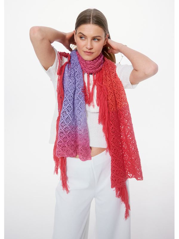 Lana Grossa CROCHET WRAP Merino Lace Aquarell & Cool Wool Lace