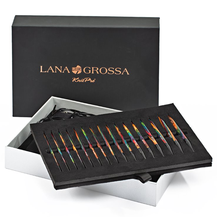 Lana Grossa Interchangeable needle set Design-Wood Multicolor