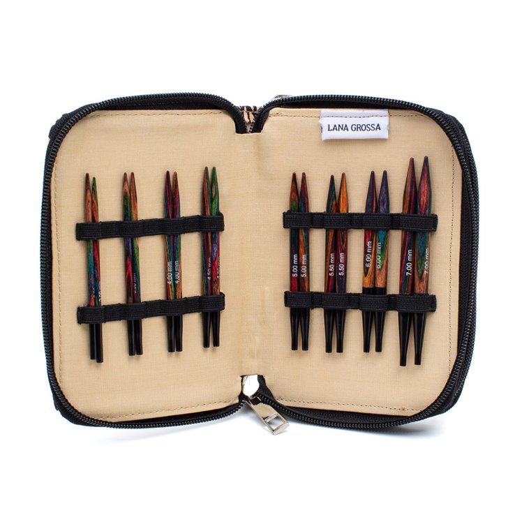 Lana Grossa Interchangeable needle set (short) Design-Wood
