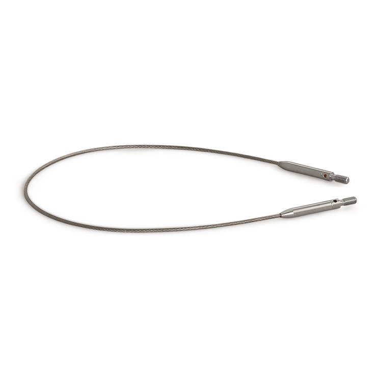 Lana Grossa Interchangeable cable Vario stainless steel fine 40cm swivel