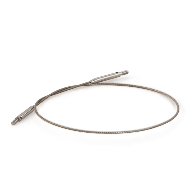 Lana Grossa Interchangeable cable Vario stainless steel fine 50cm swivel