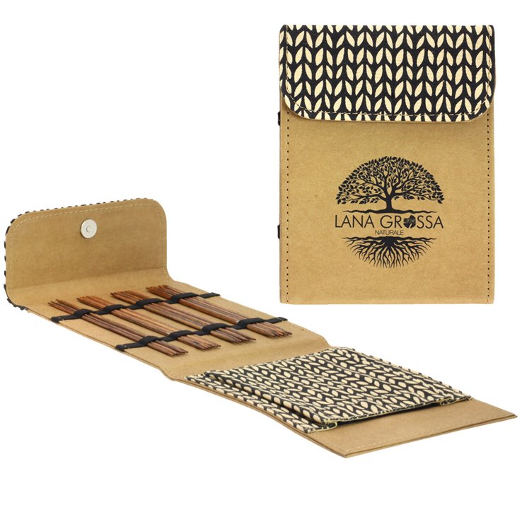 Lana Grossa Double pointed needle set Naturale 15cm