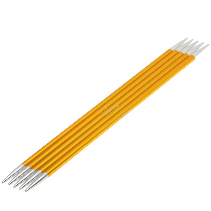 Lana Grossa Double pointed needles aluminum Rainbow 3,5mm/15cm