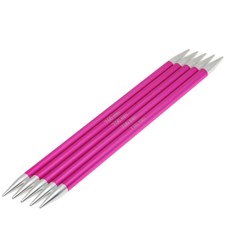 Lana Grossa Double pointed needles aluminum Rainbow 7mm/20cm