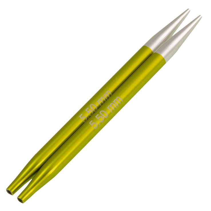Lana Grossa Needle tips Vario aluminium rainbow 5,5mm short