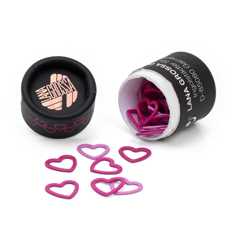 Lana Grossa Stitch Marker Heart (closed)