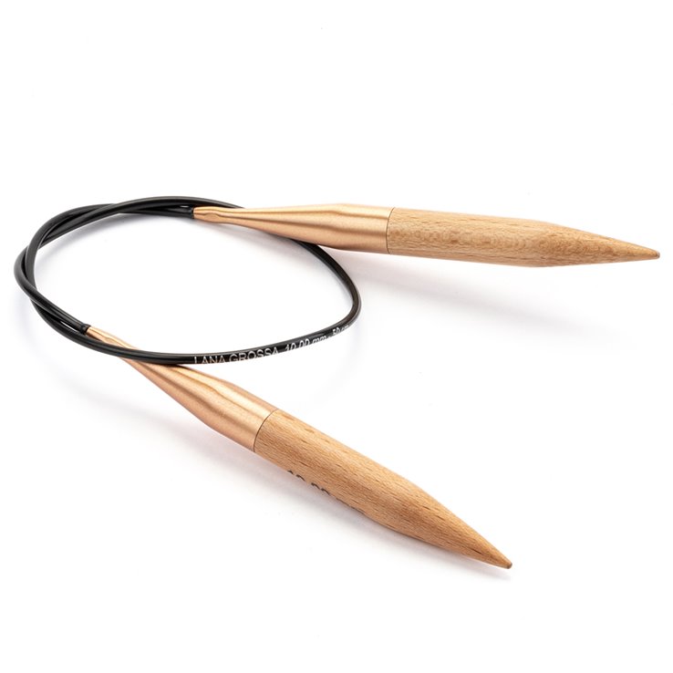 Lana Grossa Circular knitting needle beech 10mm/50cm