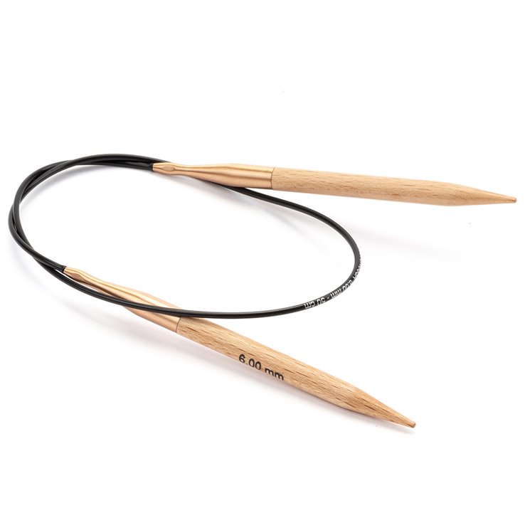 Lana Grossa Circular knitting needle beech 6mm/50cm