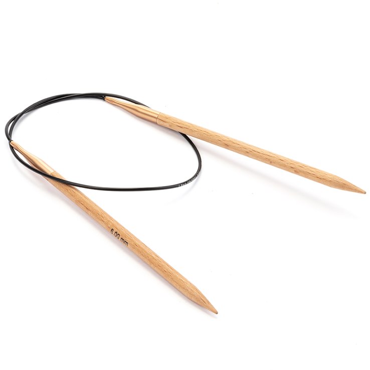 Lana Grossa Circular knitting needle beech 6mm/60cm