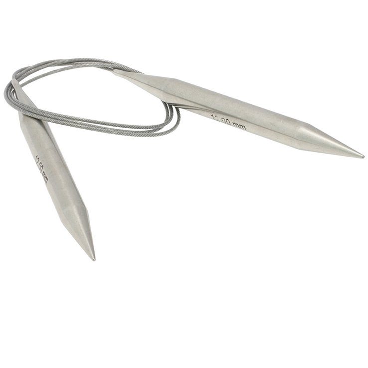 Lana Grossa Circular knitting needle stainless steel 12mm/100cm
