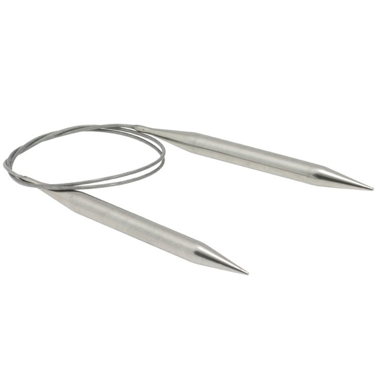 Lana Grossa Circular knitting needle stainless steel 10mm/80cm
