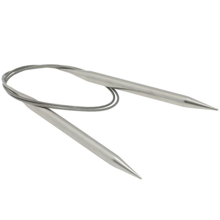 Lana Grossa Circular knitting needle stainless steel 8mm/80cm