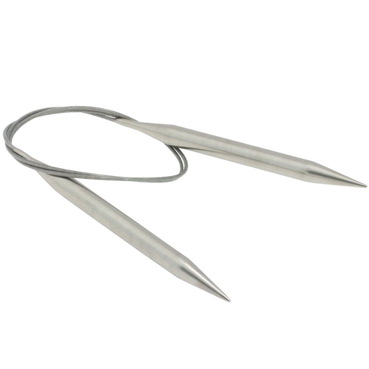Lana Grossa Circular knitting needle stainless steel 9mm/80cm