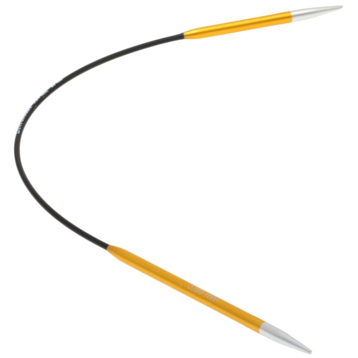 Lana Grossa Circular knitting needle aluminum rainbow 3,5mm/25cm